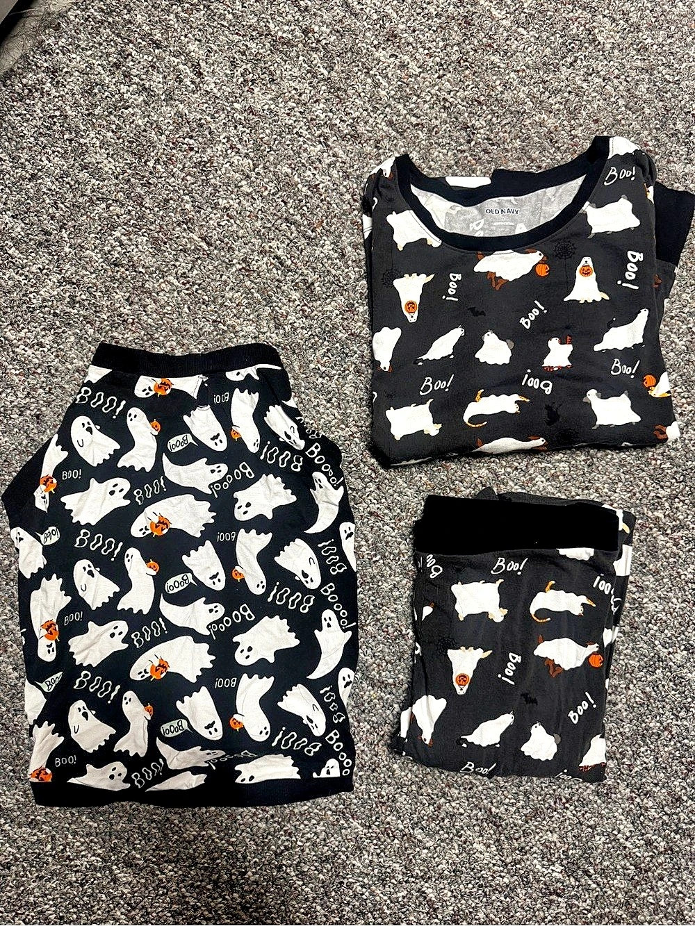 Old Navy Halloween Ghost Print Family Matching Pajama Set